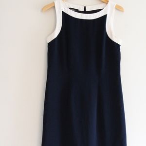 Nautical Sheath Dress, Navy, White,